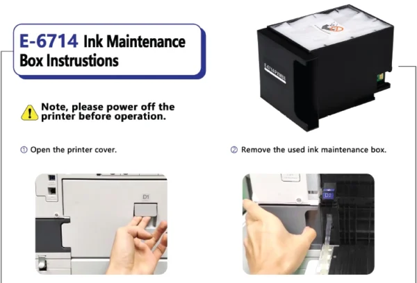 T6714 C13T671400 Maintenance Box for epson PXMB6 Use in Workforce Pro Wfc8190 Wfc7690 Wfc869 Wfc879 Wfc878