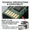 Enlite T11n Inkjet Ink Pack Cartridge T11n1 T11n2 T11n3 T11n4 Compatible for Epson Workforce Pro Ep-c800rdw Em-c800rdwf Printer