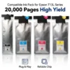 20K Pages High Yield T13L Ink Bag for Epson EMC8100RDWF C8101RDWF Pigment Ink Pack with Stable Chip T13L1 T13L4 Replacement