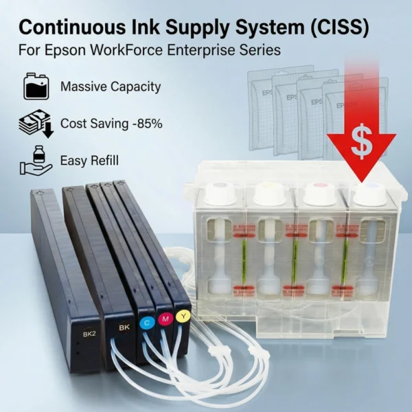Ciss Ink Cartridge Without Chip Ciss Continua Ink Supply System for epson Enterprise C20600 C20590 C21000 C20750 M21000 Printer