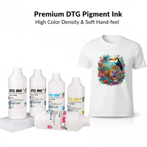 Premium DTG Pigment Ink High Color Density & SOft Hand Feel