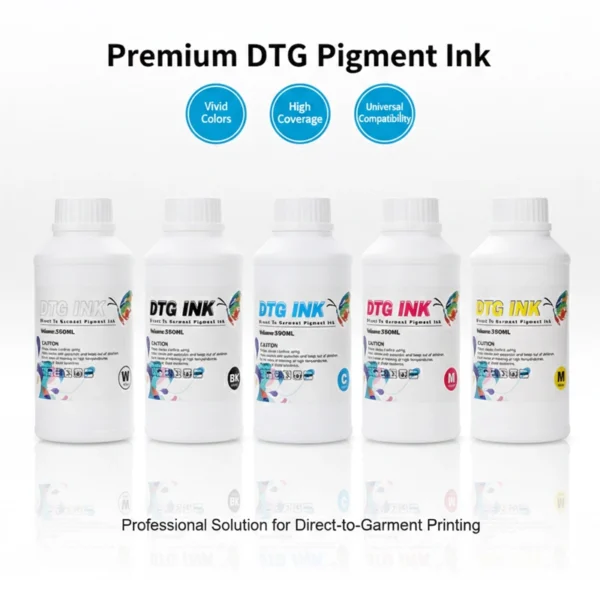 Premium DTG Pigment Ink High Color Density & SOft Hand Feel