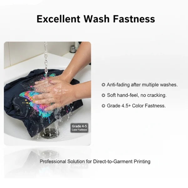 Premium DTG Pigment Ink High Color Density & SOft Hand Feel
