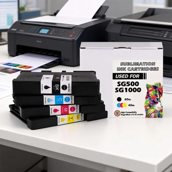 Enlite Sublimation Ink SG500 SG1000 Sublimation Ink Cartridge With Upgraded Chip for Sawgrass Virtuoso SG500 SG1000 Printers