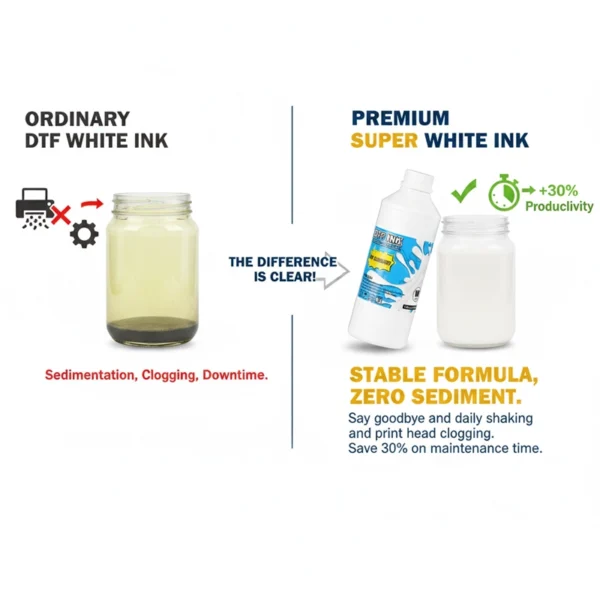 No sediment dtf white ink