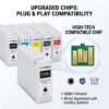Enlite 700ml Compatible for Epson T50M Series Pigment Ink Cartridge with Chip for SureColor SC-T3700D T5700D T7700D