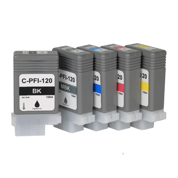 Canon PFI-120 5-Color Pigment Ink Tank Set 130ml MBK BK C M Y Canon PFI-120 5-Color Pigment Ink Tank Set 130ml MBK BK C M Y