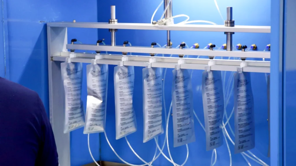 Zhuhai Enlite automated cleanroom production line for Epson RIPS compatible ink bags T13L T11P T05A T858
